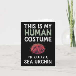 Halloween This Is My Human Costume I'm Really A Se Card