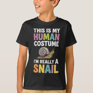 Halloween This Is My Human Costume I'm Really A Sn T-Shirt