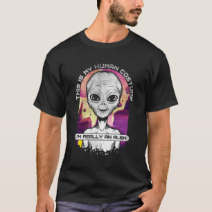 Halloween This Is My Human Costume I'M Really An A T-Shirt