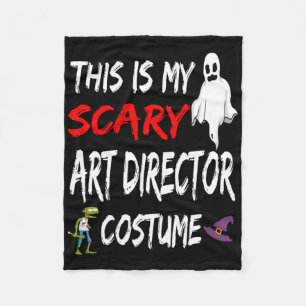 Halloween This Is My Scary Art Director Costume Wi Fleece Blanket