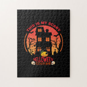 Halloween This Is My Scary Helloween Costume Jigsaw Puzzle