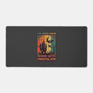 Halloween This Witch Can Be Bribed Chocolate Haunt Desk Mat