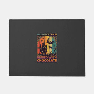 Halloween This Witch Can Be Bribed Chocolate Haunt Doormat