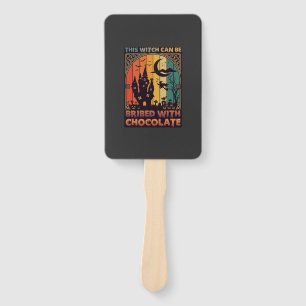 Halloween This Witch Can Be Bribed Chocolate Haunt Hand Fan