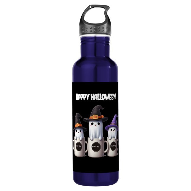 Halloween - Three cute boo-jee ghost 710 Ml Water Bottle (Front)