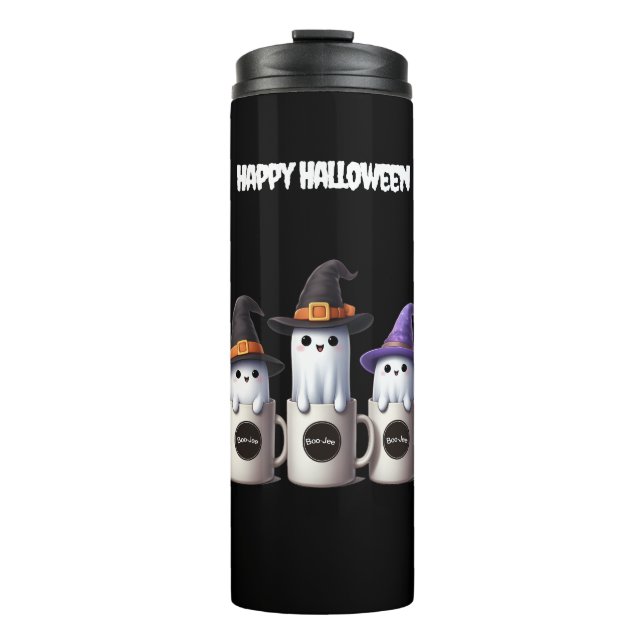 Halloween - Three cute boo-jee ghost Thermal Tumbler (Front)