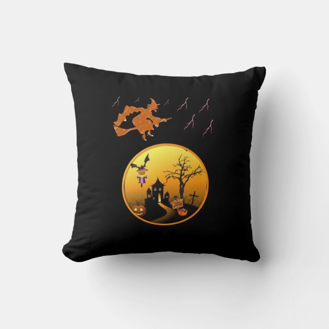 Halloween Throw Pillow (Front)