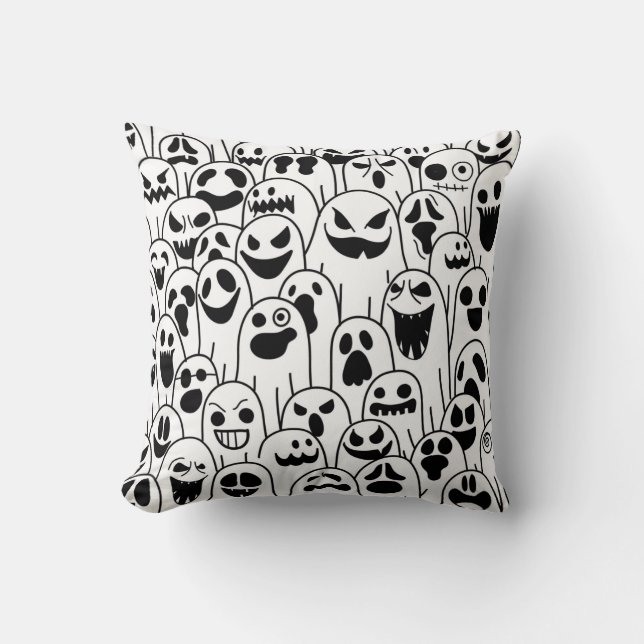  Halloween Throw Pillow (Front)
