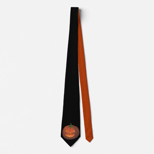 Halloween Ties Cute Pumpkin Neckties Customise (Front)