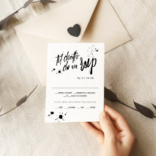 Halloween Til Death Do Us RSVP Wedding