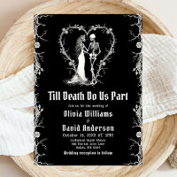 Halloween Till Death Do Us Part Gothic Wedding