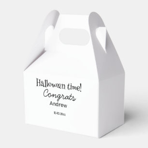 Halloween time congrats add name date year graduat favour box