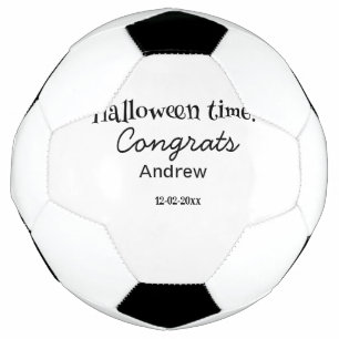 Halloween time congrats add name date year graduat football