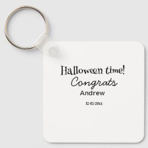 Halloween time congrats add name date year graduat key ring