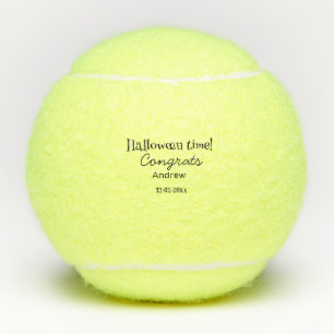 Halloween time congrats add name date year graduat tennis balls