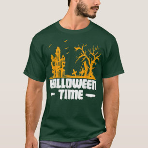 Halloween Time Haunted Castle Ghost T-Shirt