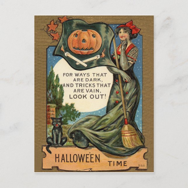 Halloween time postcard (Front)