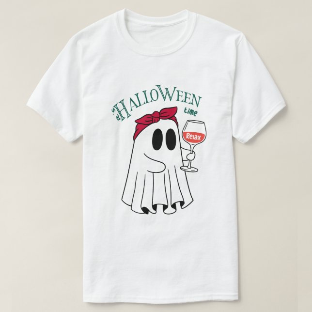 Halloween Time Spooky T-Shirt (Design Front)