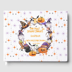 Halloween Tiny Feet, Spooky Sweet Baby Shower Guest Book
