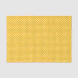 Halloween Tiny White Dots on Gold Background Tissue Paper