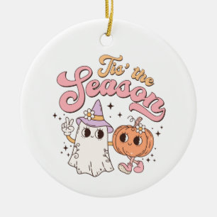 Halloween Tis the Season Ceramic Tree Decoration