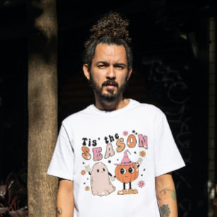 HALLOWEEN TIS THE SEASON GHOST & PUMPKIN T-Shirt