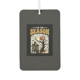Halloween Tis The Season Haunted House Design_1 Car Air Freshener