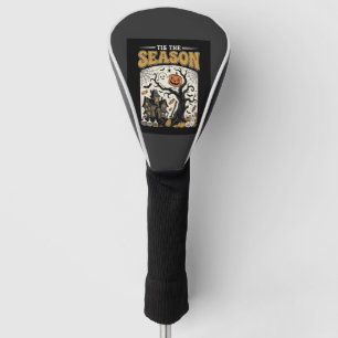 Halloween Tis The Season Haunted House Design_1 Golf Head Cover