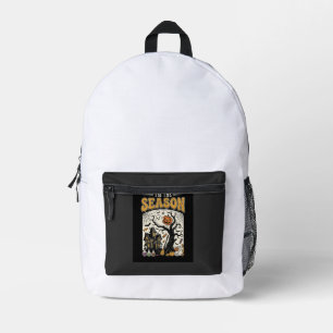 Halloween Tis The Season Haunted House Design_1 Printed Backpack
