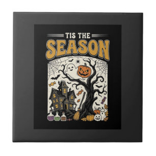Halloween Tis The Season Haunted House Design_1 Tile