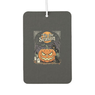 Halloween Tis the Season Pumpkin Cat Design_1 Car Air Freshener