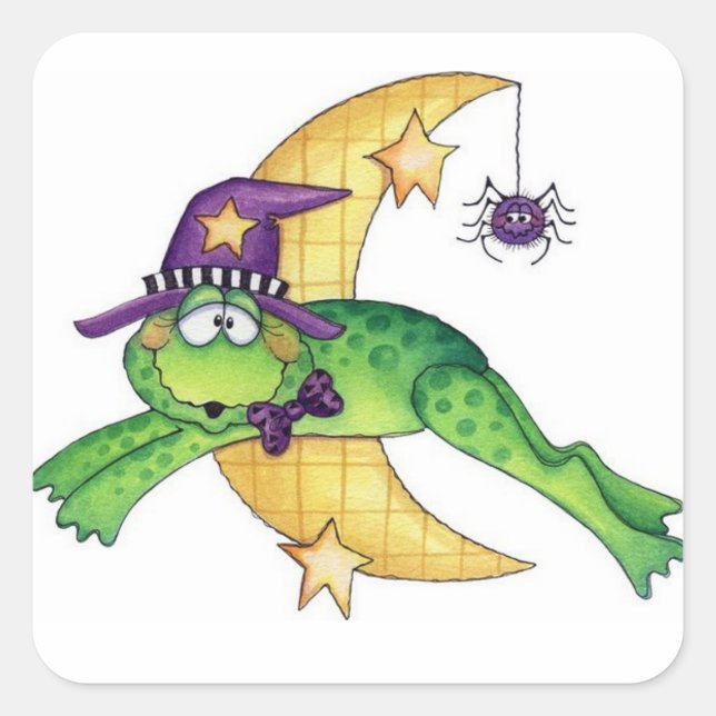 Halloween Toad Square Sticker (Front)