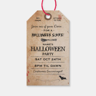 Halloween Toe Tag Party Invitation Morgue Horror