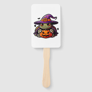 Halloween Tortoise Turtle Witch Hat Costume Spooky Hand Fan