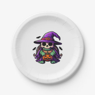Halloween Tortoise Turtle Witch Hat Costume Spooky Paper Plate