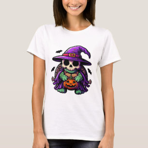 Halloween Tortoise Turtle Witch Hat Costume Spooky T-Shirt