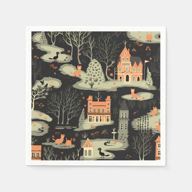 Halloween Town 5 Napkin (Front)
