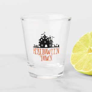 Halloween Town – Haunted House, Spooky Church Shot Glass