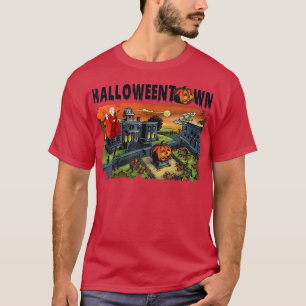 Halloween Town  Spooky Vibes Gift On Halloween Sea T-Shirt
