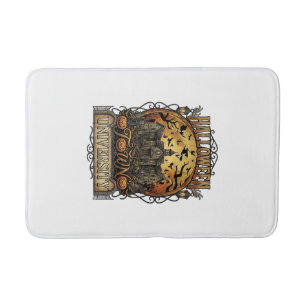 Halloween Town University Haunted Mansion Spooky C Bath Mat
