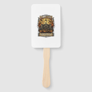 Halloween Town University Haunted Mansion Spooky C Hand Fan