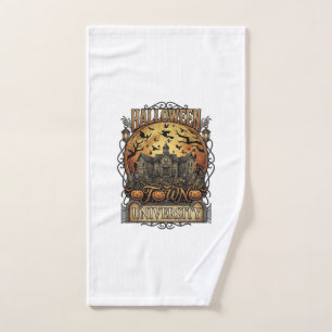 Halloween Town University Haunted Mansion Spooky C Hand Towel