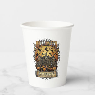 Halloween Town University Haunted Mansion Spooky C Paper Cups