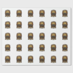 Halloween Town University Haunted Mansion Spooky C Wrapping Paper