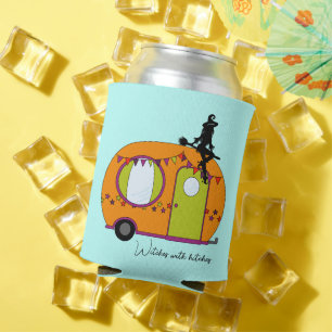 Halloween trailer rv camper witches with hitches can cooler