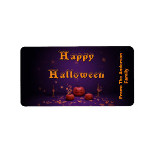 Halloween Treat Bag Label