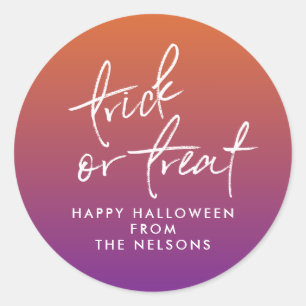 Halloween treat bag sticker