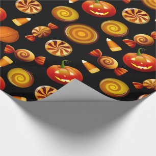Halloween Treat Glossy Wrapping Paper, 30" x 6' Paper