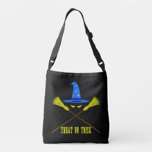 Halloween Treat Or Trick Black Crossbody Bag