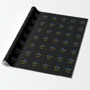 Halloween Treat Or Trick Black Wrapping Paper